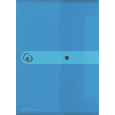 Herlitz Dokumententasche 11206687 DIN A4 PP transparent blau