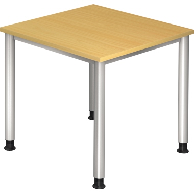 Hammerbacher Schreibtisch VHS08/6/S 80x80cm buche