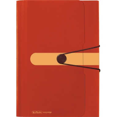 Herlitz Fächermappe 11411279 12Fächer Recycling PP orange