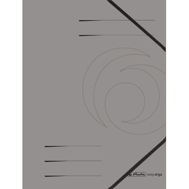 Herlitz Eckspanner 11159670 DIN A4 Karton dunkelgrau