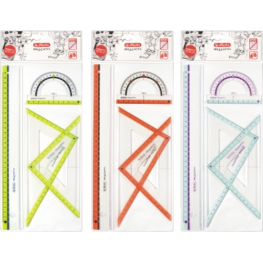 Herlitz Geometrieset my.pen 11368222 4teilig Kunststoff sort.