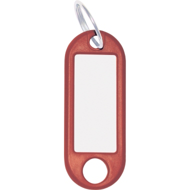 WEDO Schlüsselanhänger 262801802 mit Ring 18mm rot 100 Stück