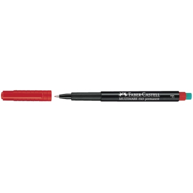 Faber-Castell CD/DVD Marker MULTIMARK 151321 F mit Radierer rot