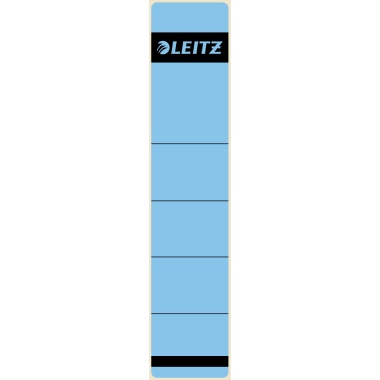 Leitz Ordneretikett 16430035 kurz/schmal Papier blau 10 Stück