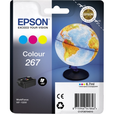 Epson Tintenpatrone C13T26704010 267 6,7ml 200Seiten c/m/y