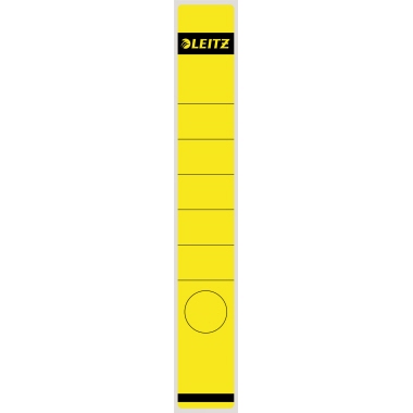 Leitz Ordneretikett 16480015 lang/schmal selbstklebend gelb 10 Stück