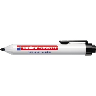 edding Permanentmarker retract 11 4-11001 Druckmechanik 1,5-3mm schwarz