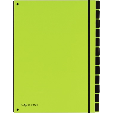 PAGNA Pultordner Trend 24129-17 12Fächer 3Schaulöcher lindgrün