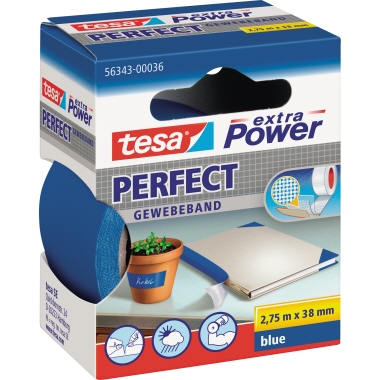 tesa Gewebeband extra Power Perfect 56343-00036 38mmx2,75m blau