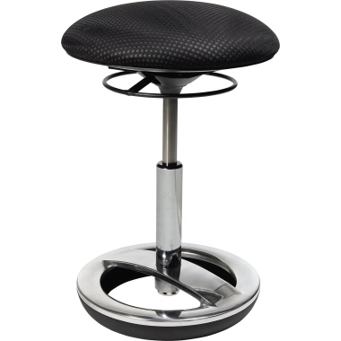 TOPSTAR Hocker Sitness Bob SU49BR0 Fuß chrom Bezug schwarz