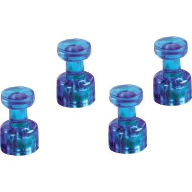 magnetoplan Magnet Memohalter 1666114 dunkelblau 4 Stück