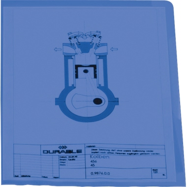 DURABLE Sichthülle 233706 PP blau 100 Stück
