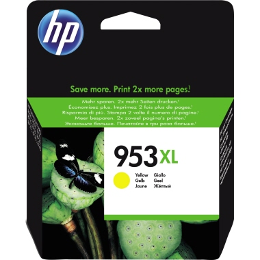HP Tintenpatrone F6U18AE 953XL 1.600Seiten 20ml gelb