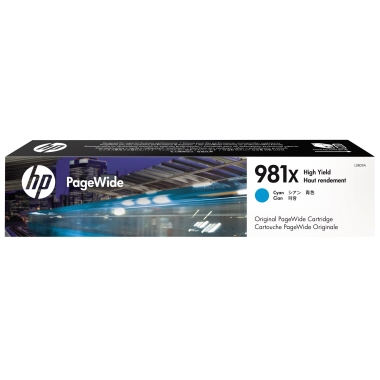 HP Tintenpatrone L0R09A 981X 10.000Seiten cyan