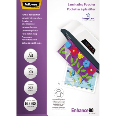 Fellowes Laminierfolie ImageLast 5396403 DIN A3 80my 25 Stück