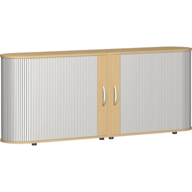 Geramöbel Rollladenschrank Flex S-382104-SB 2OH 200x80x40cm bu/si