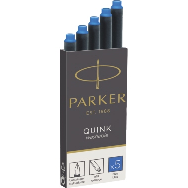 Parker Tintenpatrone QUINK 1950383 Königsbl 5 Stück