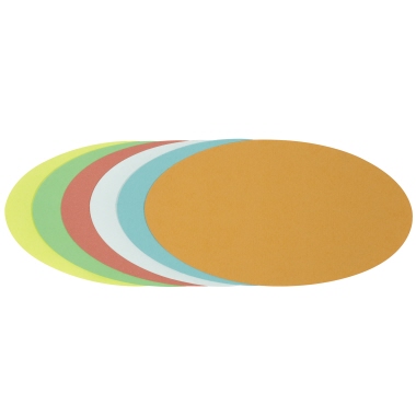 Soennecken Moderationskarte Oval 4878 11x19cm sort. 250 Stück