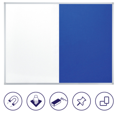 Franken Kombitafel X-tra!Line CB300203 90x60cm blau