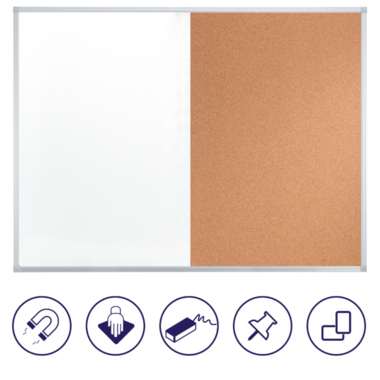 Franken Kombitafel X-tra!Line CB3402 90x60cm Kork braun