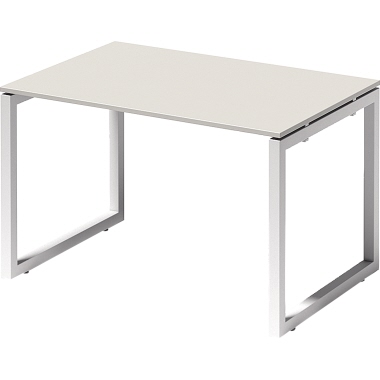 Bisley Schreibtisch DOF1208GW396 O 1200x740x800mm weiß/gr.ws