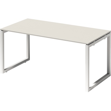 Bisley Schreibtisch DOF1608GW396 O 1600x740x800mm weiß/gr.ws