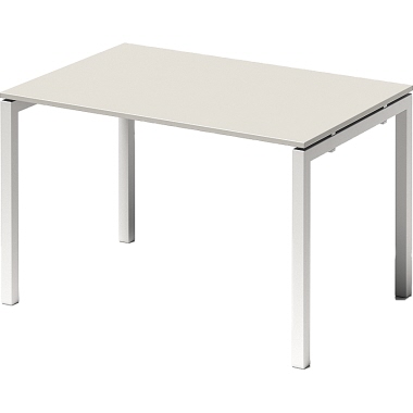 Bisley Schreibtisch DUF1208GW396 U 1200x740x800mm weiß/gr.ws