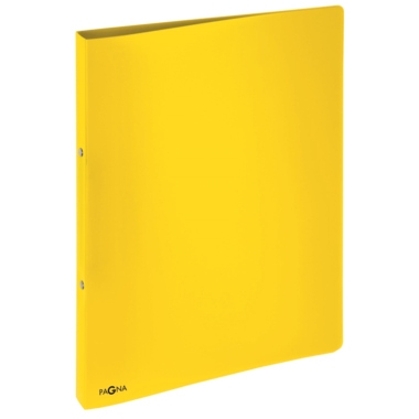 Pagna Ringbuch 20901-04 A4 16mm PP 2-Ring-Mechanik gelb