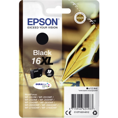 Epson Tintenpatrone C13T16314012 12,9ml schwarz