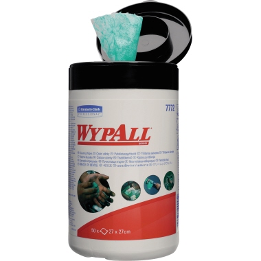 WYPALL Reinigungstuch 7772 Box 1-lagig 27x27cm grün 50 Stück
