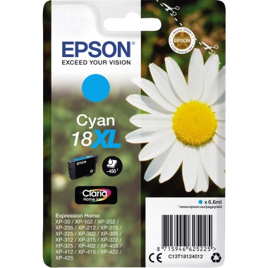 Epson Tintenpatrone C13T18124012 6,6ml cyan