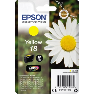 Epson Tintenpatrone C13T18044012 3,3ml gelb