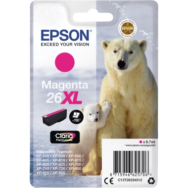 Epson Tintenpatrone C13T26334012 9,7ml magenta