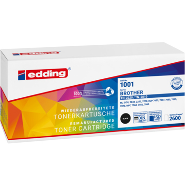 edding Toner 18-1001 wie Brother TN-2220 2.600Seiten schwarz