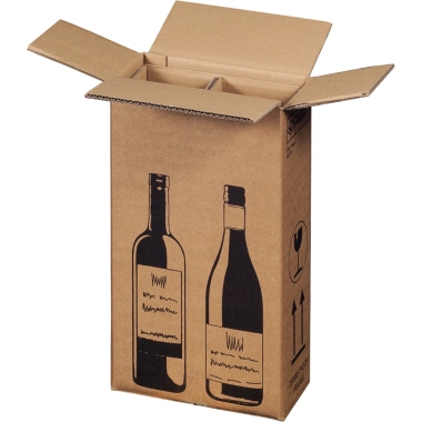smartboxpro Versandkarton 00069082 für 2 Flaschen 10 Stück