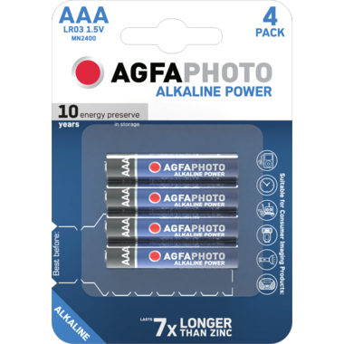 AgfaPhoto Batterie 110802572 LR03 Micro AAA 1.5V 4 Stück
