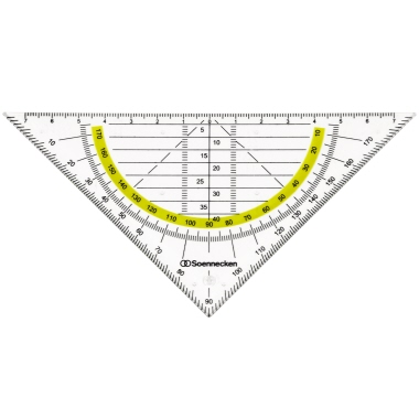 Soennecken Geometriedreieck 16 cm 1823 Kunststoff rauchgrau