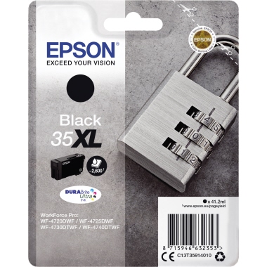 Epson Tintenpatrone C13T35914010 35XL 41,2ml schwarz