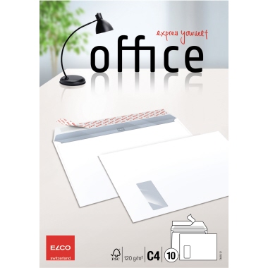 ELCO Briefumschlag Office 7449312 C4 100g weiss 10 Stück