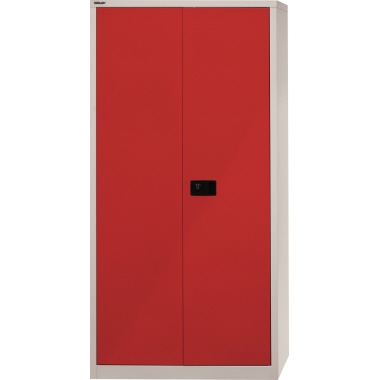 Bisley Flügeltürenschrank Universal E782A04506 5OH l.gr/kardinalrot
