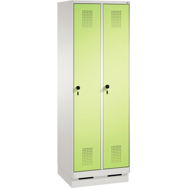 C+P Umkleidespind 4902020S10021 Sockel 2Abteile lgr/vgn