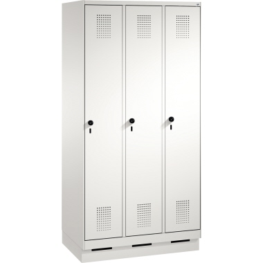 C+P Umkleidespind 4902030S10028 Sockel 3Abteile lgr/lgr