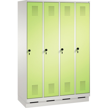 C+P Umkleidespind 4902040S10283 Sockel 4Abteile lgr/vgn