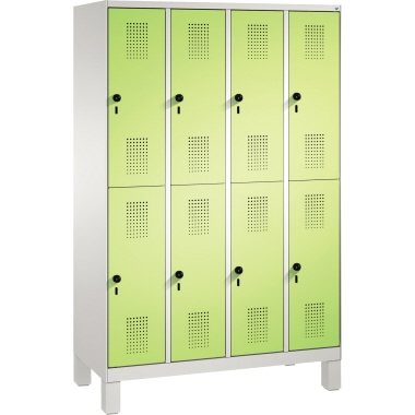 C+P Doppelstockspind 4931040S10081 Füße 8Fächer lgr/vgn