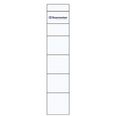 Soennecken Einsteckrückenschild 3348 schmal/kurz 30x190mm weiß 10 Stück