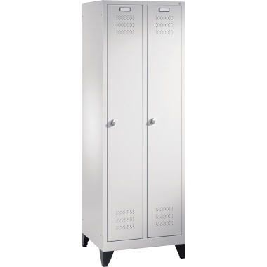 C+P Umkleidespind 1281020S10000 Füße 2Abteile lgr/lgr
