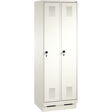C+P Umkleidespind 4902020S10279 Sockel 2Abteile rws/rws
