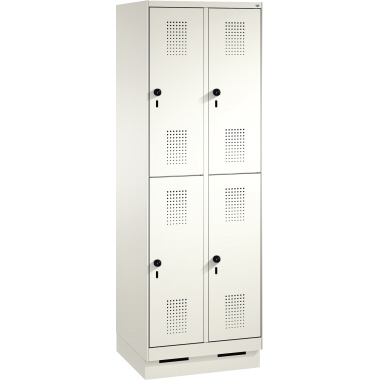 C+P Doppelstockspind 4932020S10086 Sockel 4Fächer rws/rws