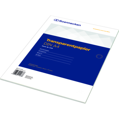 Soennecken Transparentpapier 1230 DIN A4 80g 50Blatt