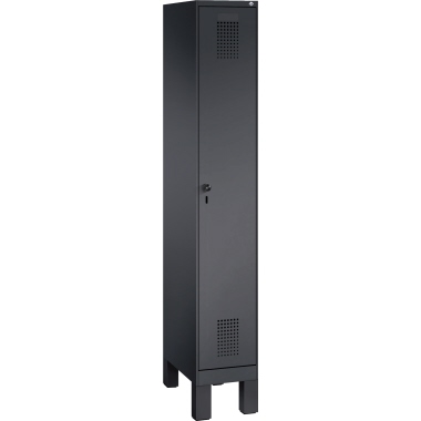 C+P Umkleidespind 4901010S10066 Füße 1Abteil sgr/sgr